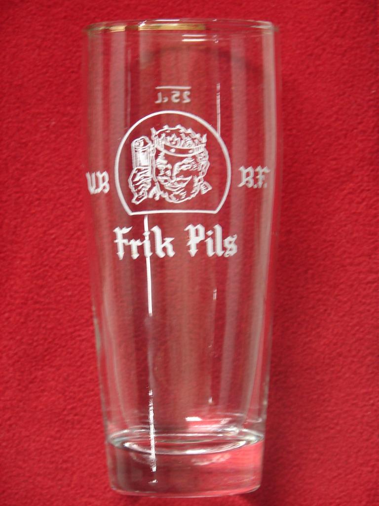 Bierglas Frik Pils 25 cl, Ophalen, Zo goed als nieuw, Glas of Glazen, Overige merken