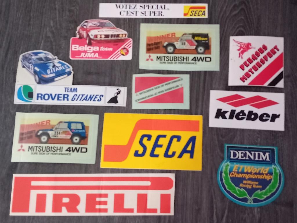 Lot de 11 Autocollants, Envoi, Comme neuf, Voiture ou Moto