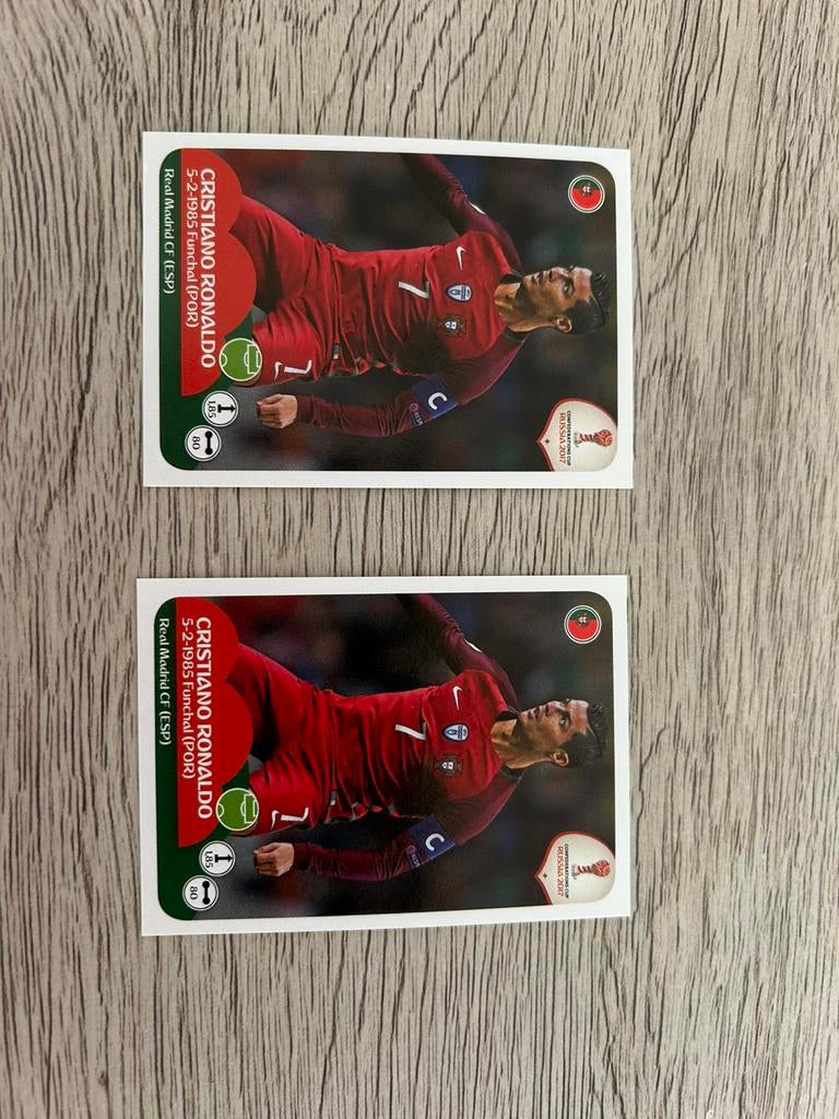 Stickers Panini Cristiano Ronaldo CR7 Confederation Cup 2017, Hobby & Loisirs créatifs, Enlèvement ou Envoi, Comme neuf