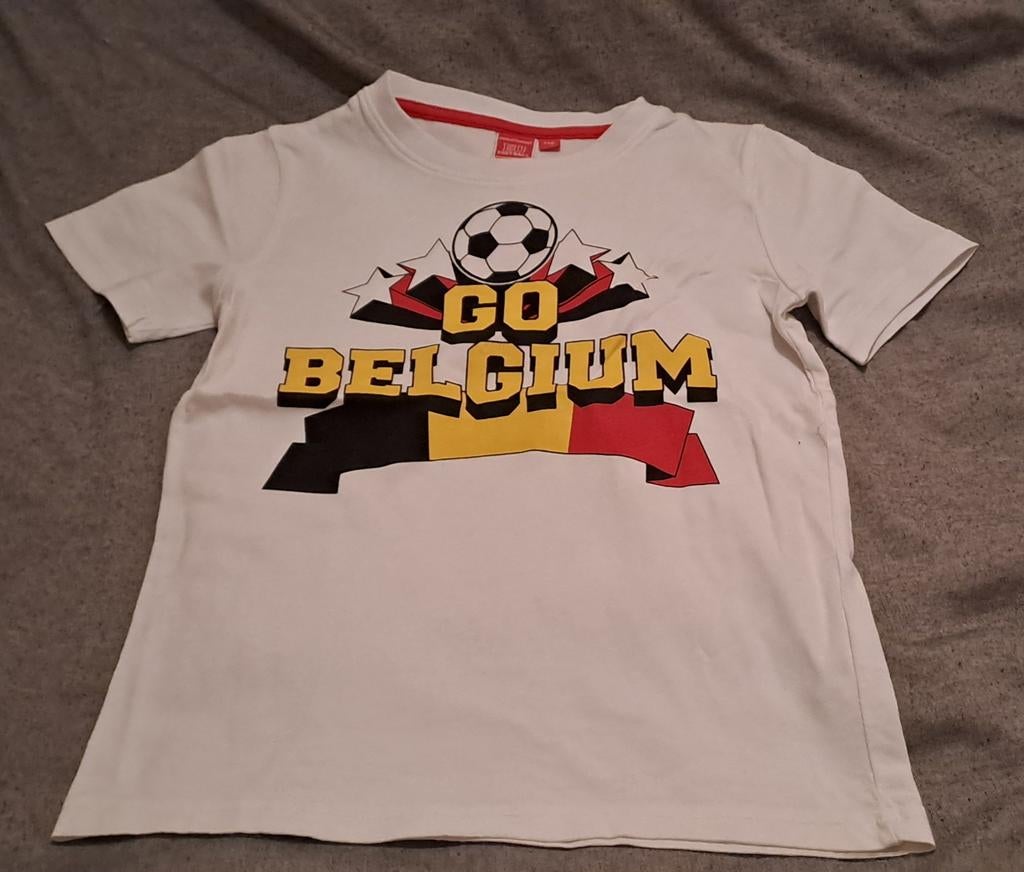 ♤ T-shirt voetbal België ( maat 116), Ophalen of Verzenden, Zo goed als nieuw, Jongen of Meisje, Shirt of Longsleeve