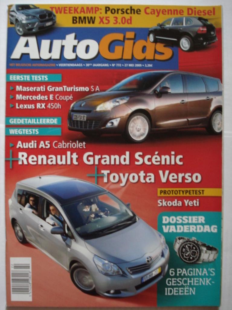 AutoGids 772 Audi A5 Cabrio/Maserati GranTurismo/Lexus RX 45, Envoi, Comme neuf, Général