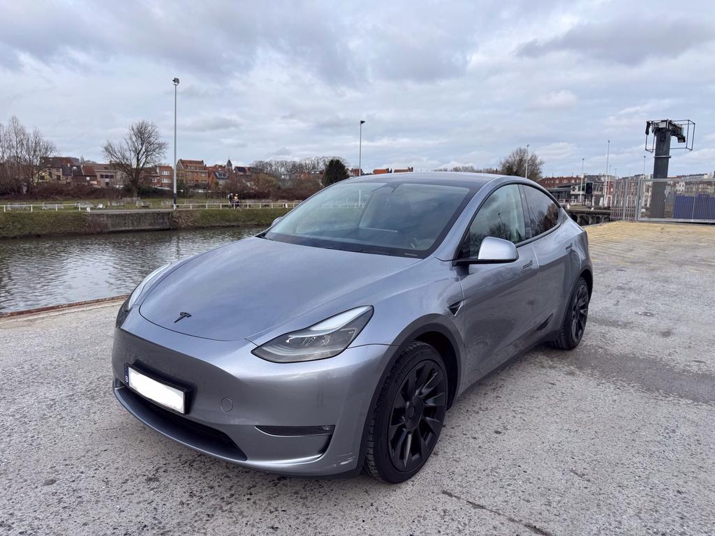 TESLA Model Y AWD LR, Autos, Tesla, Cuir, Argent ou Gris, Achat, Noir
