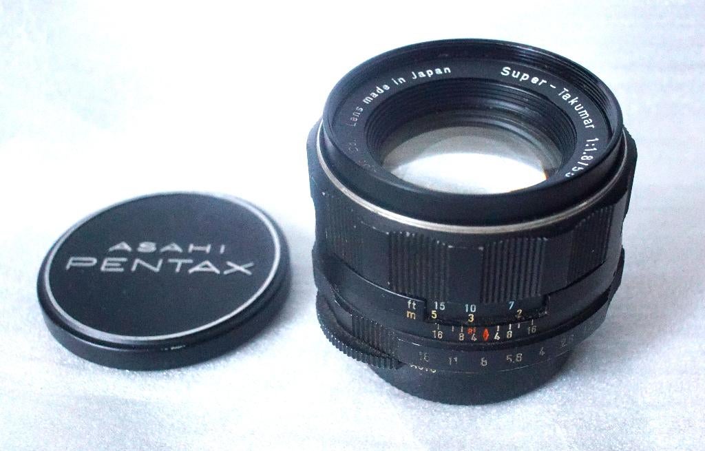 Super Takumar 55 mm 1.8 M42 + mogelijke adapterring, Ophalen of Verzenden, Zo goed als nieuw, Spiegelreflex, Overige Merken