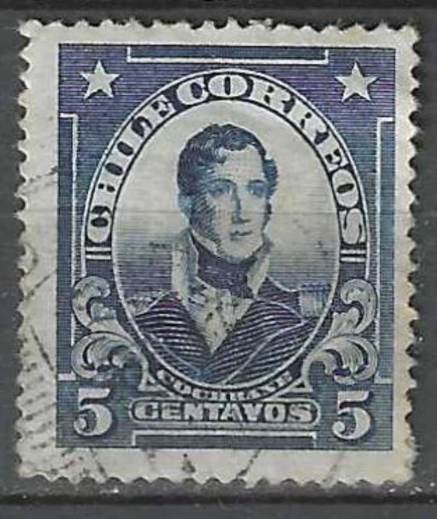 Chili 1915/1927 - Yvert 112 - Thomas Cochrane (ST), Envoi, Affranchi