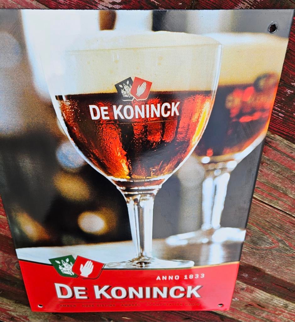 Planche émaillée De Koninck NEUVE
Il s'agit d'une plaque en, Enlèvement ou Envoi, De Koninck