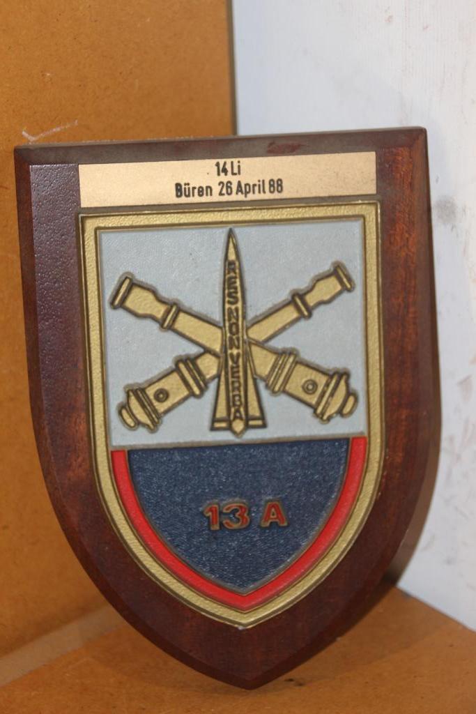 ABL Crest „13e Artillerie Regt" (13A), Verzamelen, Verzenden, Landmacht, Embleem of Badge