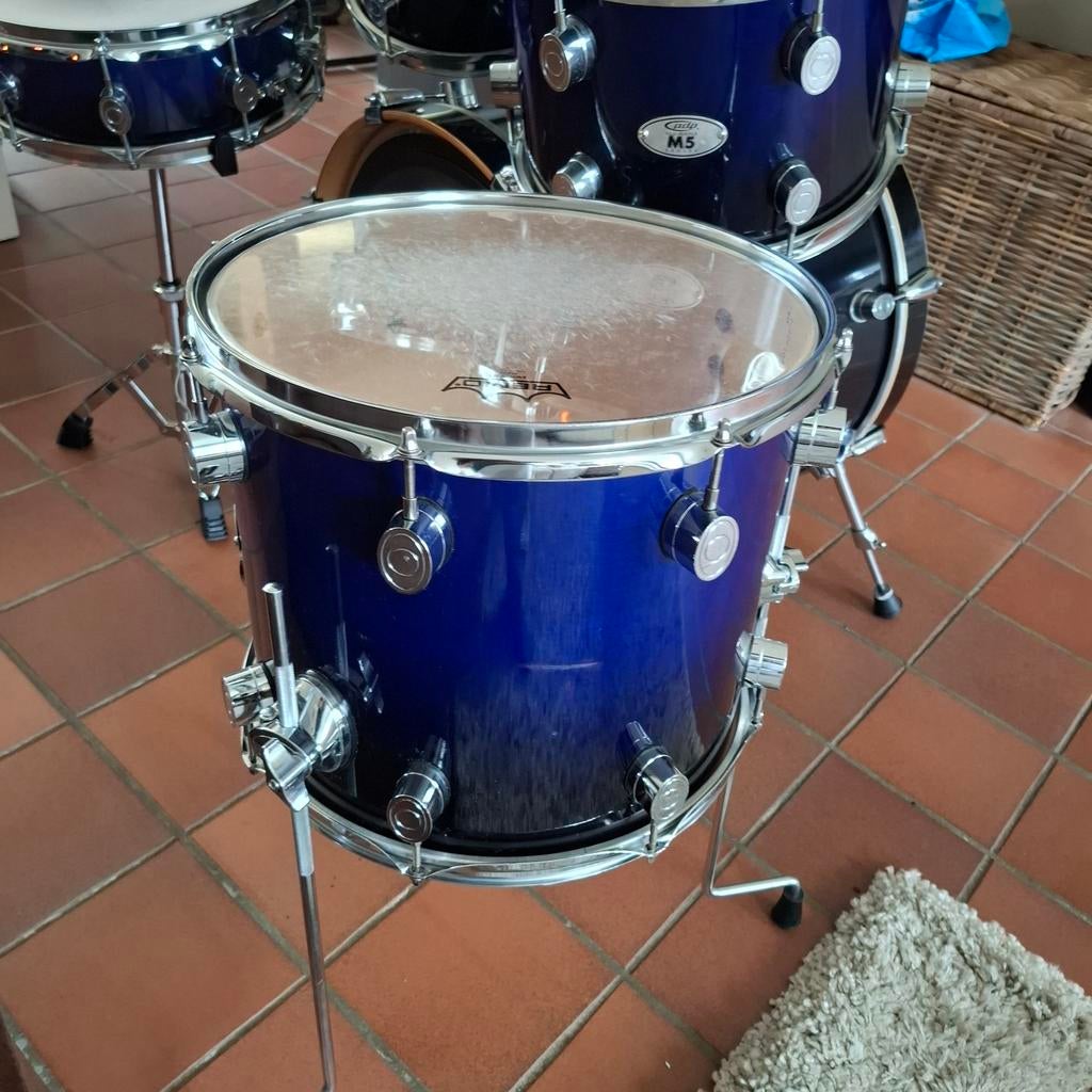 Dw pdp m5 maple drumstel in gebruikte maar goede staat, Ophalen, Gebruikt