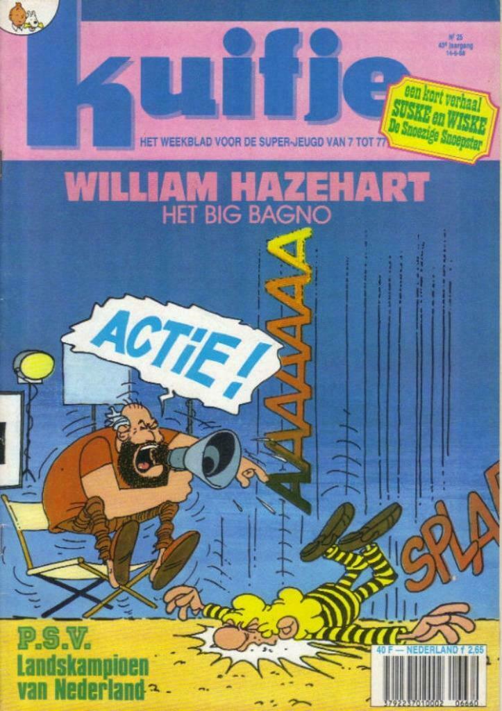 Weekblad Kuifje van 14-6-1988 , 43ste Jaargang, Nummer 25, Enlèvement ou Envoi, Utilisé, Plusieurs comics, Europe