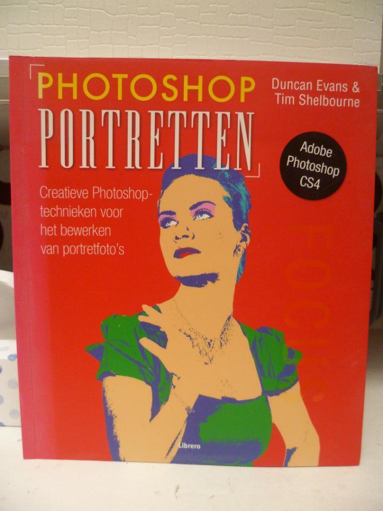 Boek "Photoshop Portretten" € 7, Livres, Photographie et Cinéma, Enlèvement ou Envoi, Comme neuf, Duncan Evans & Tim Shelbo