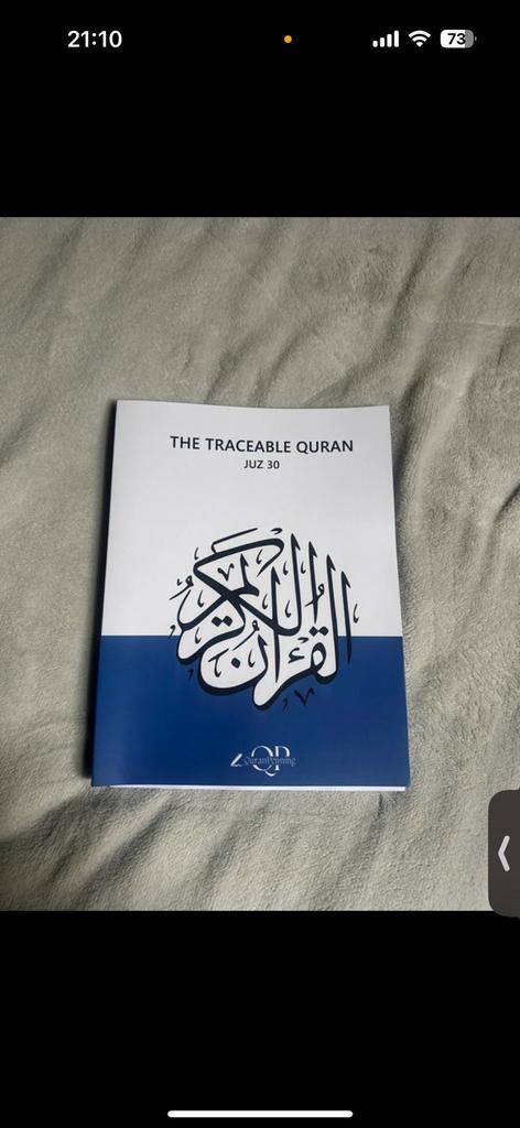 Traceable Quran  overschrijf Koran, Ophalen, Nieuw