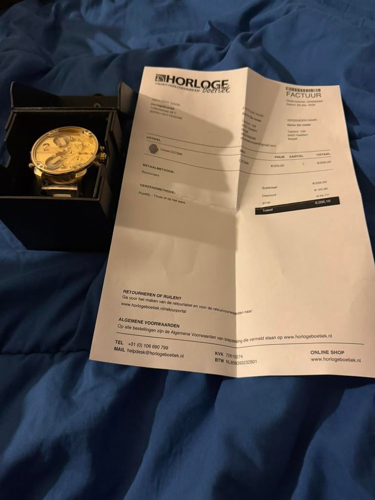 Diesel horloge, Ophalen, Zo goed als nieuw