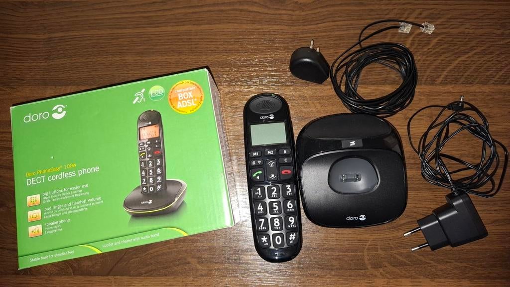 Téléphone fixe avec fil - grandes touches - Doro PhoneEasy, Ophalen, Zo goed als nieuw