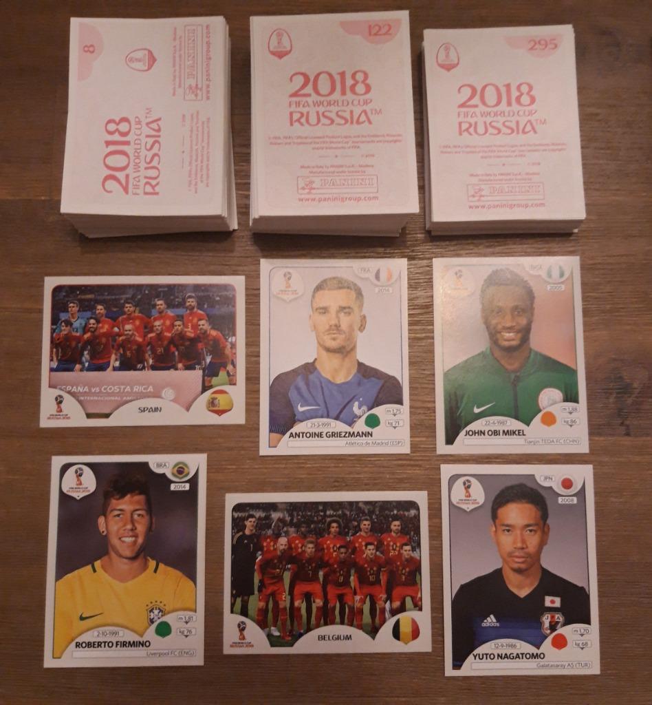 Panini World Cup 2018 stickers (roze achterkant), Verzamelen, Stickers, Nieuw, Sport, Ophalen of Verzenden