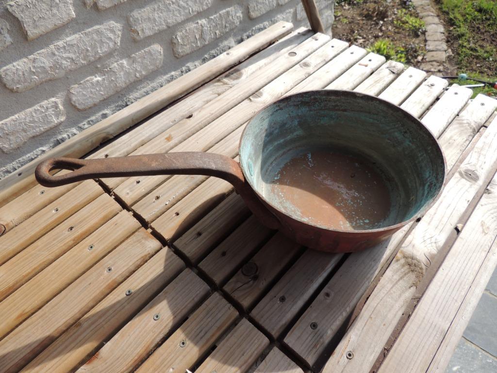 zware koperen steelpan, Antiek en Kunst, Ophalen, Koper