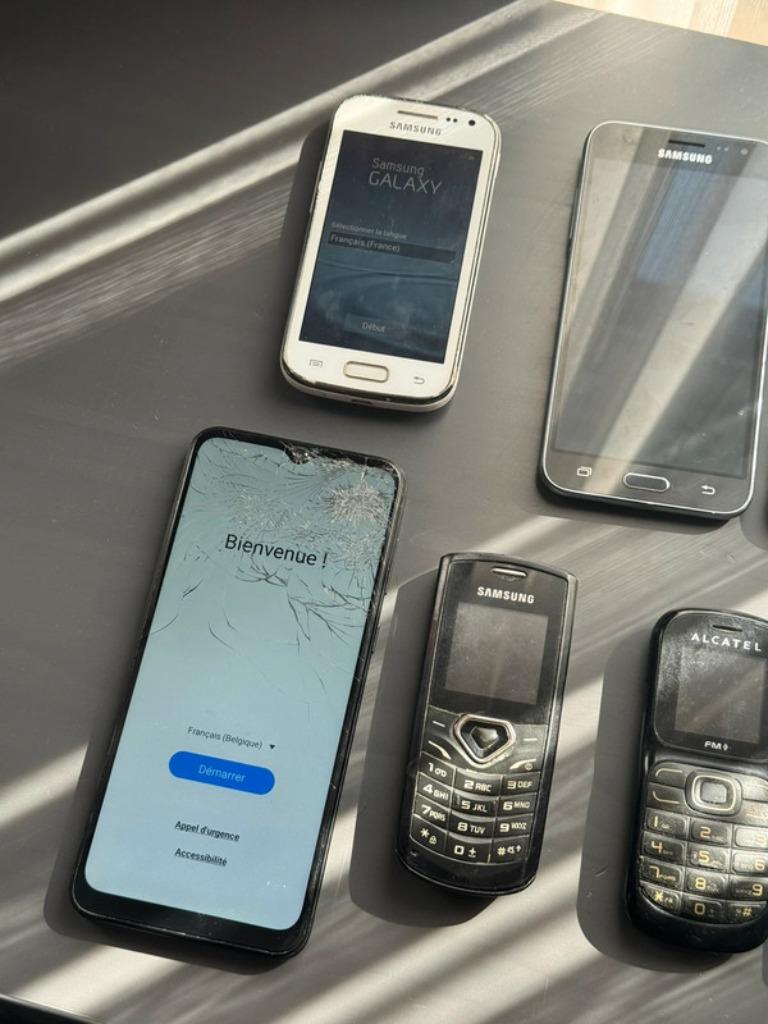 Lot de 9 telephones galaxy samsung et nokia et alcatel, Télécoms, Enlèvement ou Envoi, Utilisé, Sans abonnement