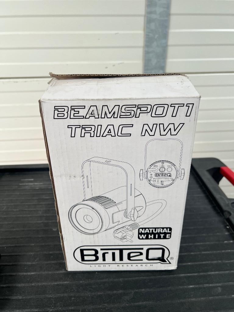 2x Briteq BeamSpot1 Triac NW, Enlèvement, Comme neuf, Boule à facettes