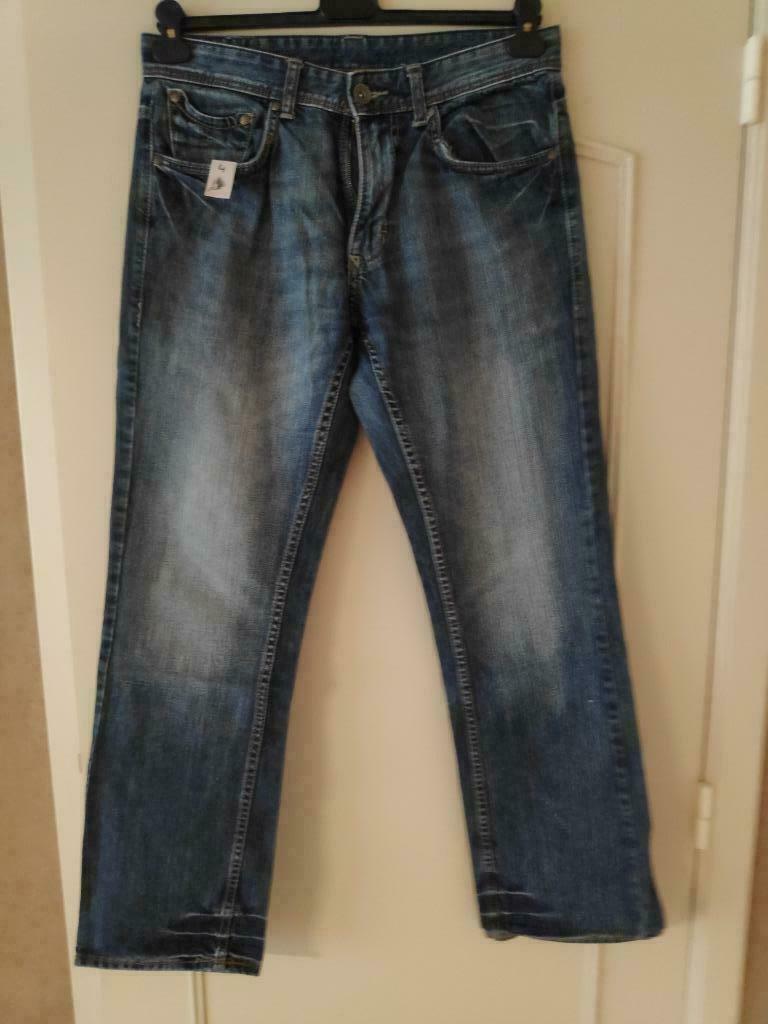 Jeans ANGELO LITRICO maat 34 als nieuw, Vêtements | Hommes, Pantalons, Enlèvement ou Envoi, Comme neuf, Bleu, Angelo Litrico