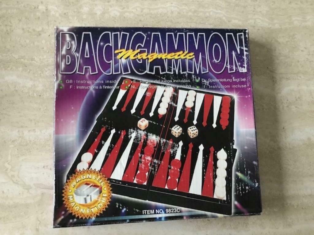 Spel (magnetisch) BACKGAMMON - 20cmx20cm (zn1215), Hobby & Loisirs créatifs, Enlèvement ou Envoi, Comme neuf, Jeu de voyage
