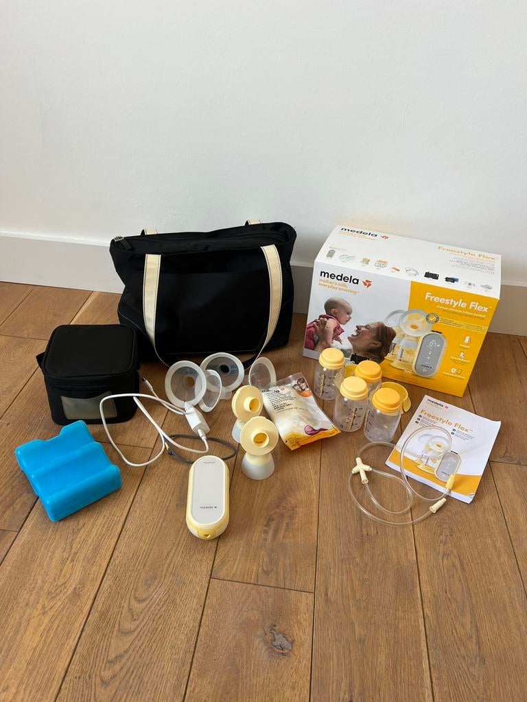 Medela Freestyle Hands-Free dubbele elektrische kolf, Ophalen, Zo goed als nieuw, Borstkolf