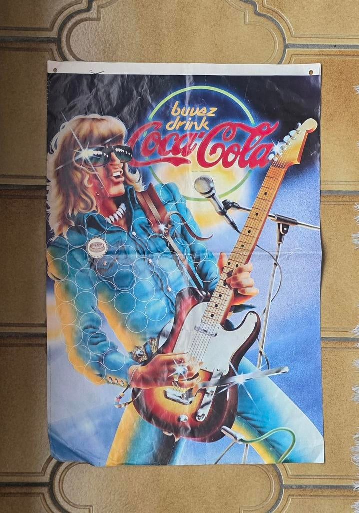Oude coca cola poster, Verzamelen, Ophalen