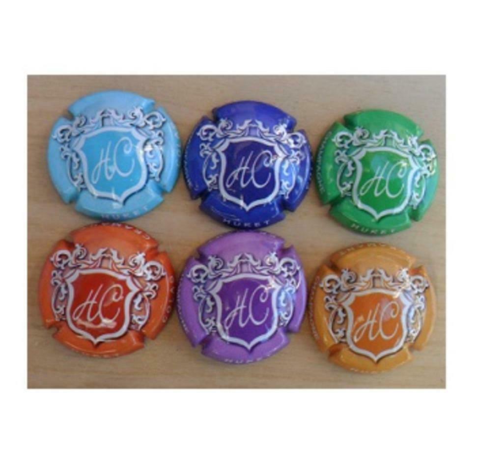 Champagne capsules - Huret-Colas 6 Initales (L 6936), Envoi, Comme neuf
