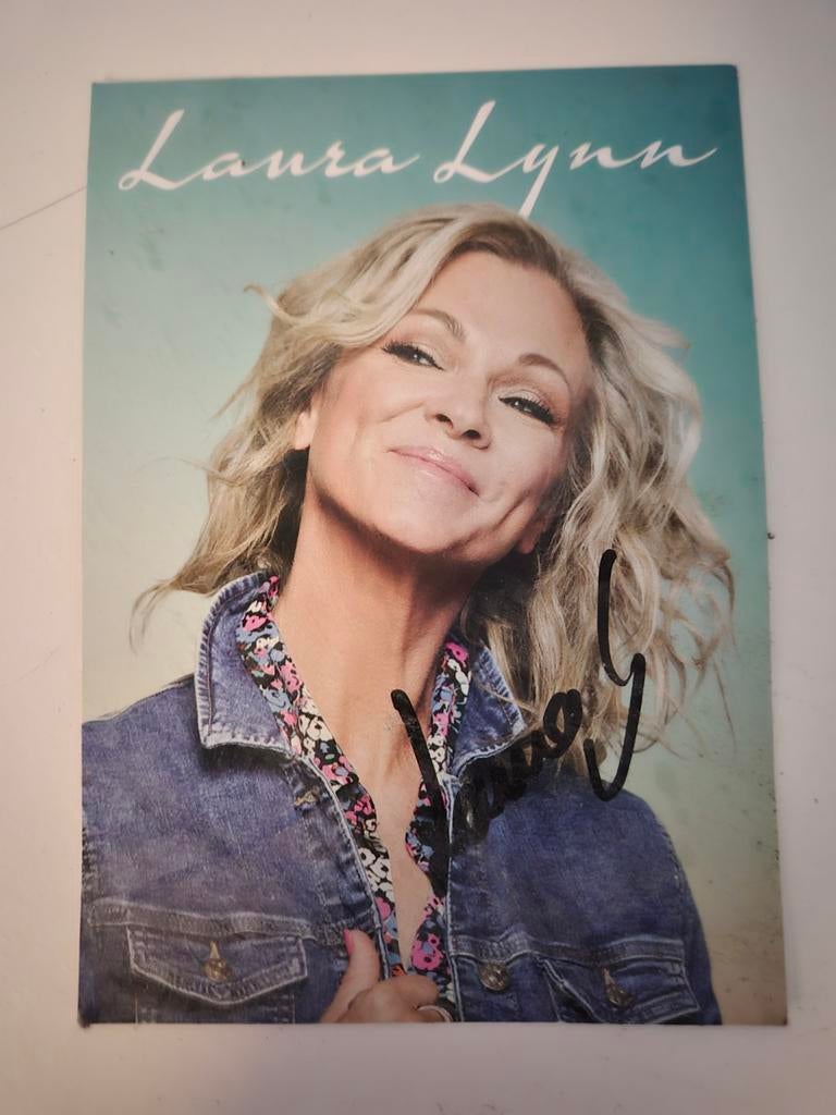 Laura Lynn foto met handtekening, Ophalen of Verzenden, Foto