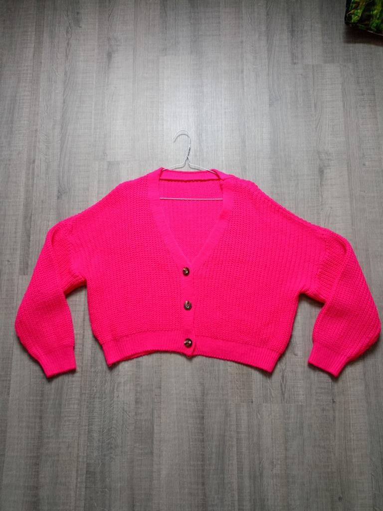 Cardigan, Taille 38/40 (M), Sans marque, Rose, Comme neuf