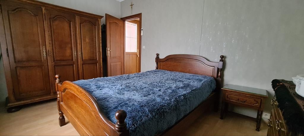 Complete eiken slaapkamer, Huis en Inrichting, Slaapkamer | Complete slaapkamers, Ophalen, Gebruikt, Twijfelaar