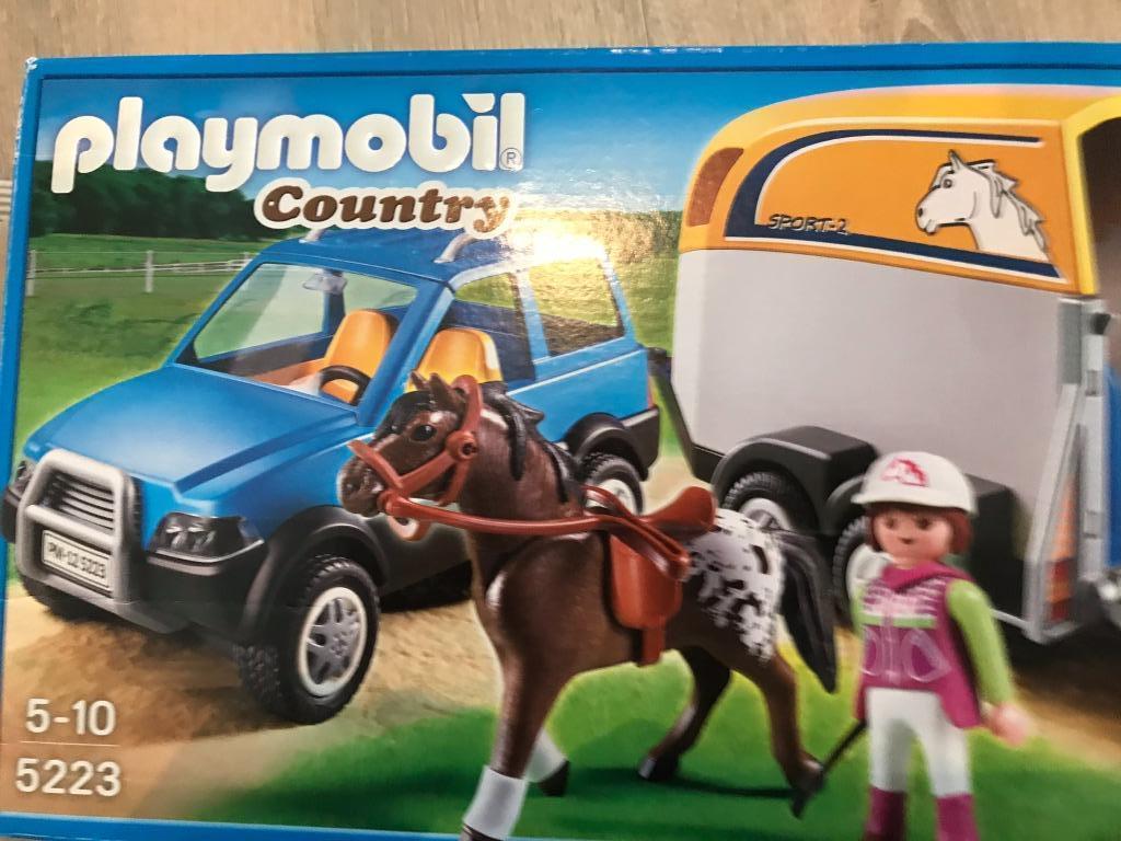 Playmobil - van pour chevaux, Ophalen, Gebruikt, Los Playmobil