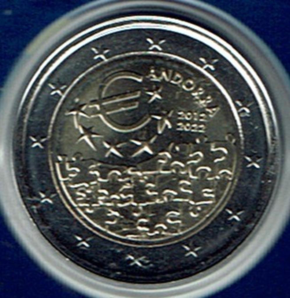 2 euro munt Andorra 2022 monetaire overeenkomst EU, Verzenden, Overige landen, 2 euro, Losse munt