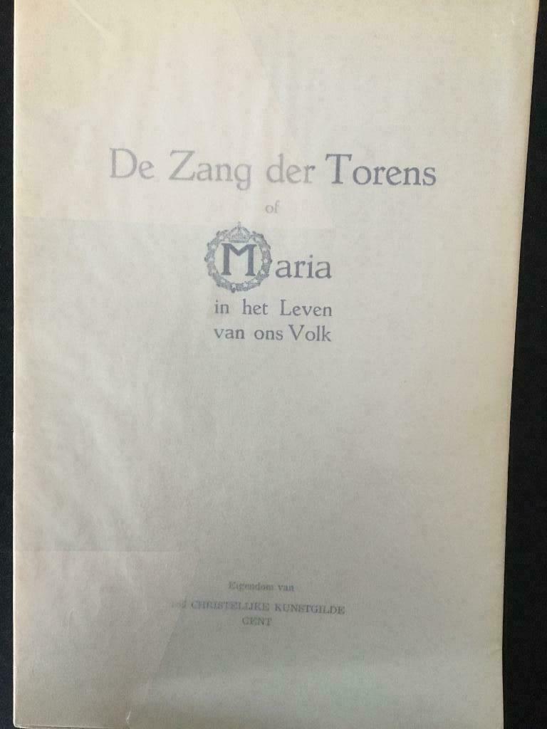 De zang der Torens - De Christelijke kunstgilde Gent, Boeken, Verzenden