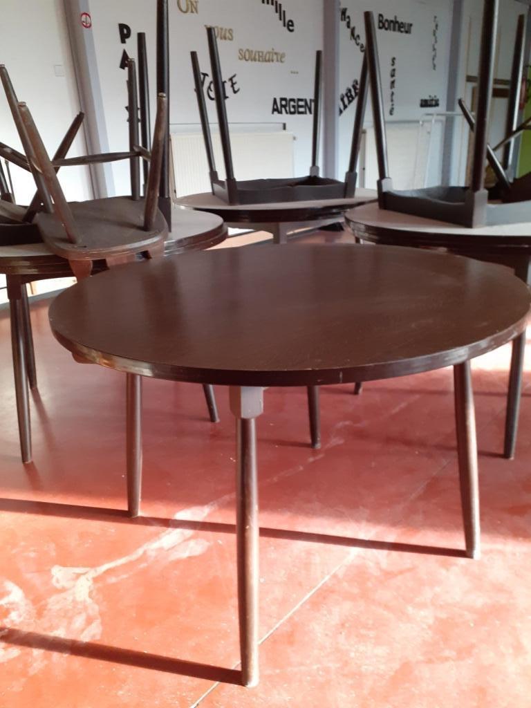 Table ronde en bois, Enlèvement ou Envoi, Utilisé, Rond