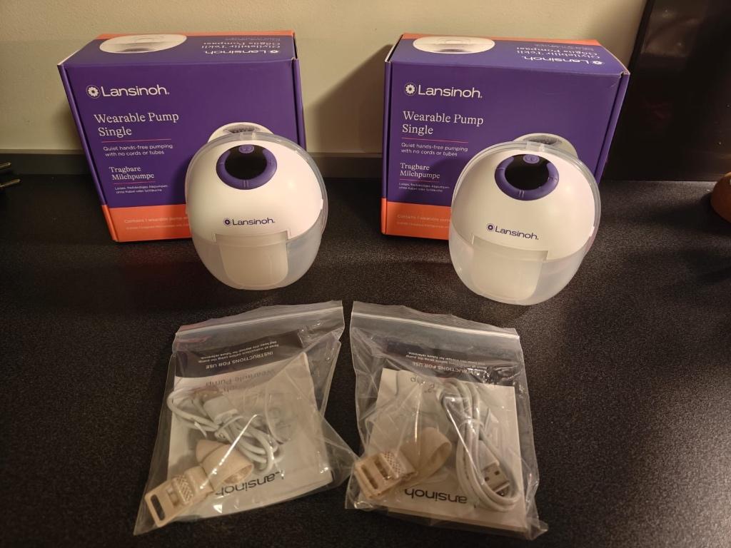 Dubbele Handfree Borstkolf Lansinoh, Ophalen of Verzenden, Zo goed als nieuw, Borstkolf