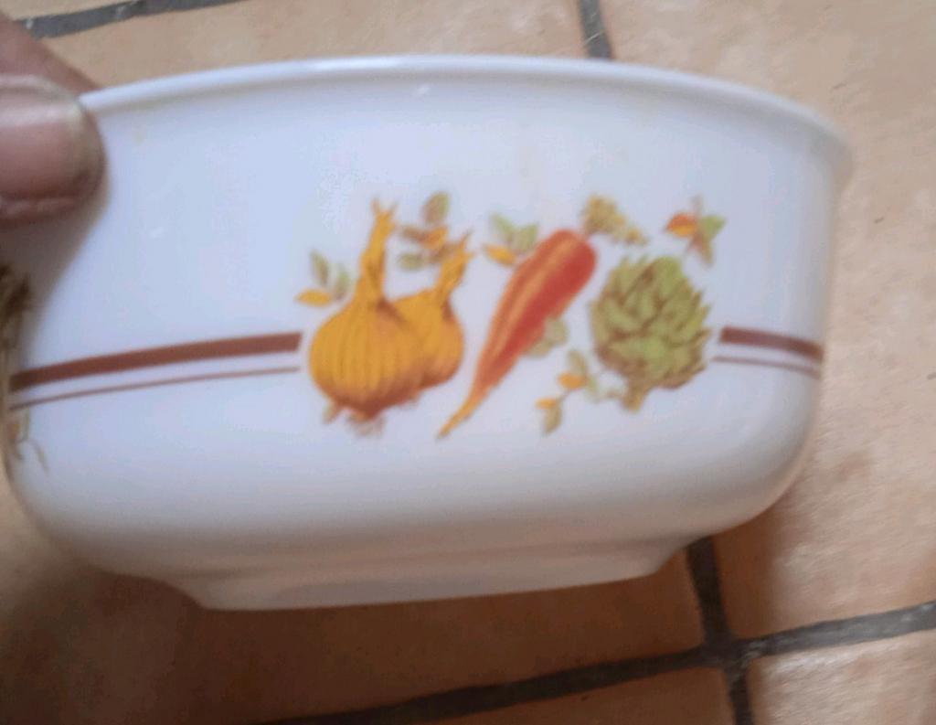 2 vintage Arcopal kommen, perfecte staat, Ø 18 en Ø 23 cm, Ophalen of Verzenden