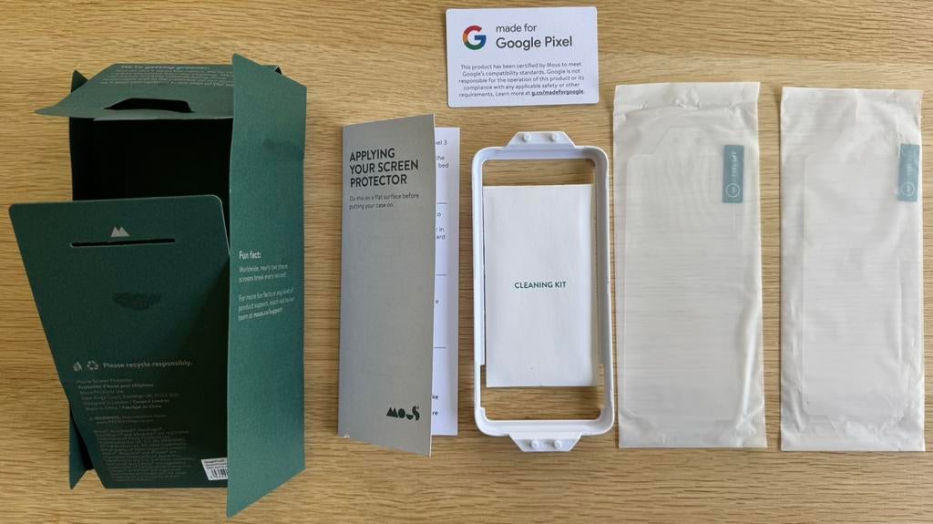 Screenprotector Google Pixel 8 - Mous Hybrid Glass (2-pack), Telecommunicatie, Ophalen, Nieuw