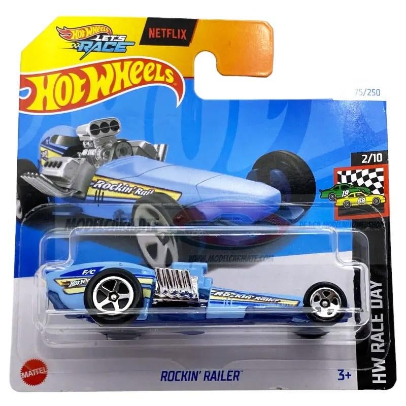 Hot Wheels - HW Race Day - Rockin' Railer - HTC75 - 1:64, Hobby en Vrije tijd, Modelauto's | Overige schalen, Nieuw, Auto, Ophalen of Verzenden