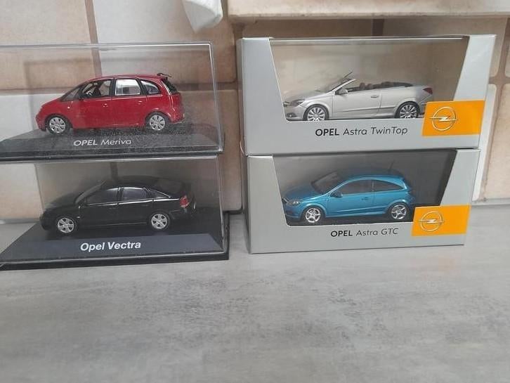 schaalmodellen Opel schaal 1:43 Ekeren, Hobby en Vrije tijd, Modelauto's | 1:43, Ophalen of Verzenden, Nieuw