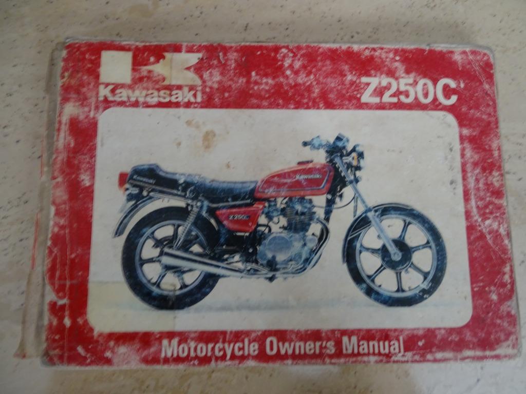 kawasaki z250c owner's manual, Motos, Modes d'emploi & Notices d'utilisation, Enlèvement ou Envoi, Kawasaki