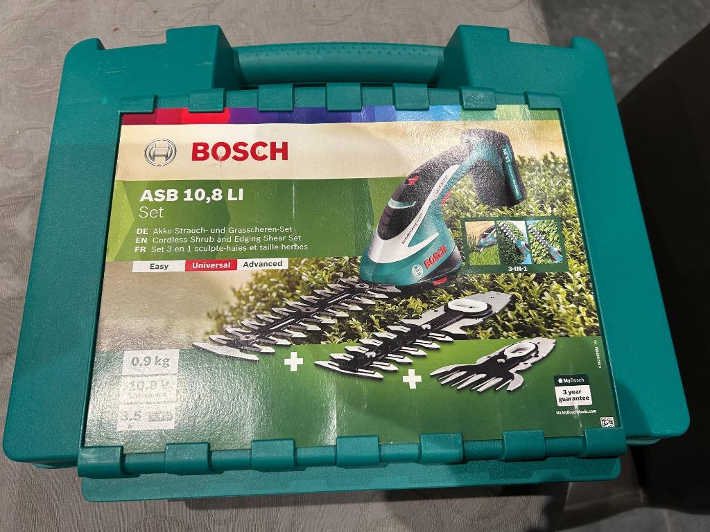 cisaille à gazon/taille-haie Bosch sans fil 10,8V Li-Ion, Jardin & Terrasse, Taille-haies, Utilisé, Enlèvement
