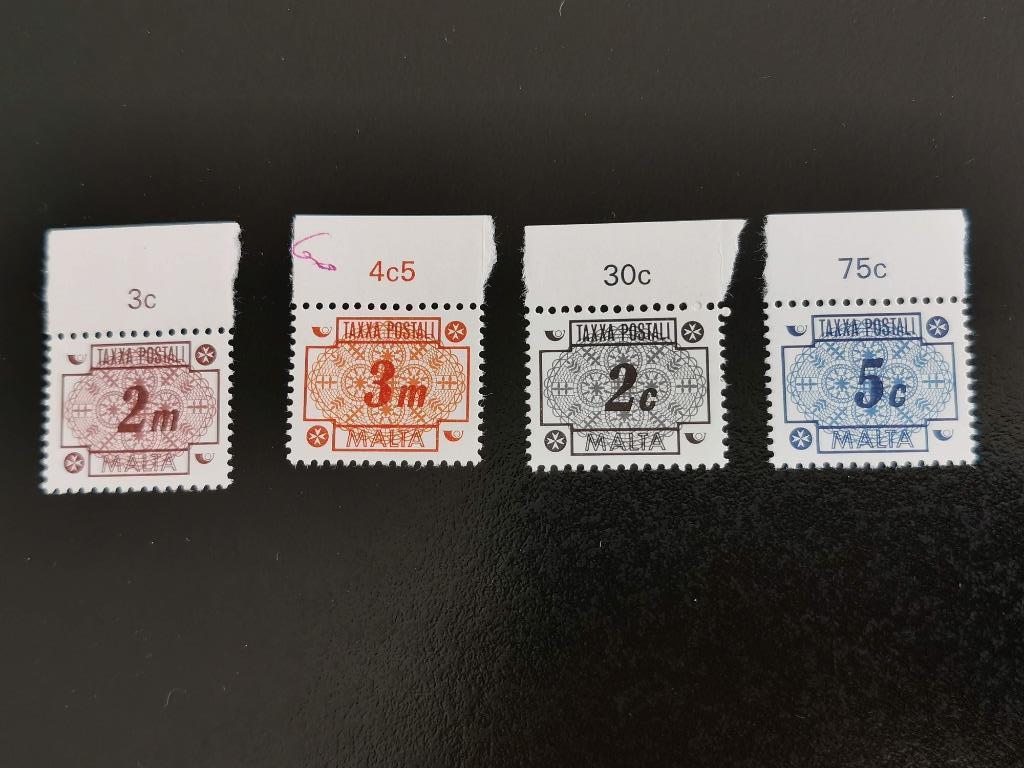 Malte 1973 - Timbres fiscaux **, Enlèvement ou Envoi, Malte, Non oblitéré
