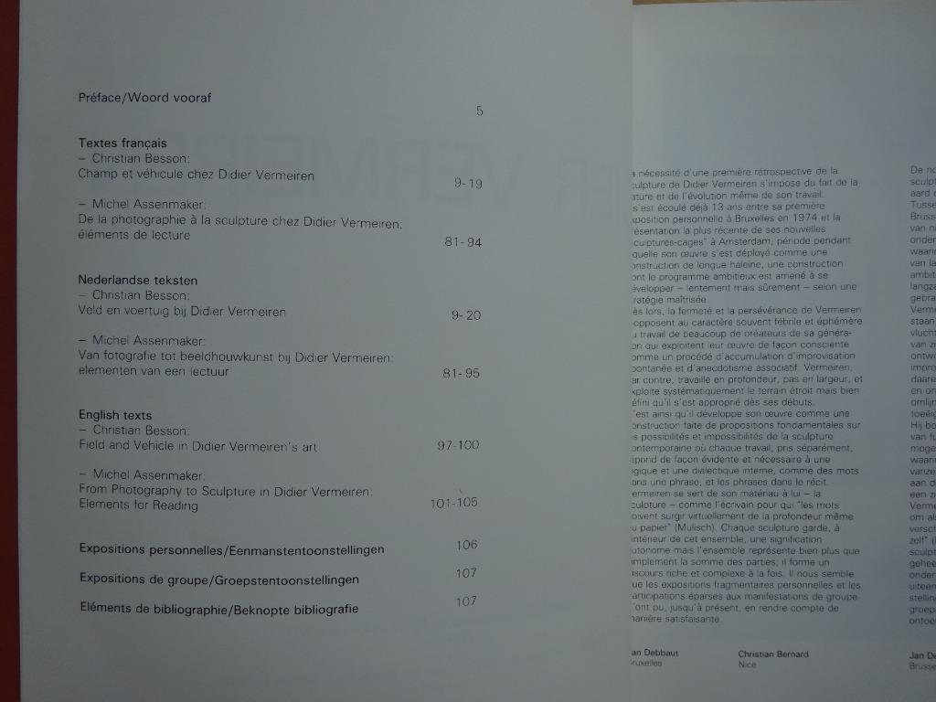 Didier Vermeiren, PBA Bruxelles, 1987 Villa Arson, Nice, Enlèvement ou Envoi, Utilisé, Sculpture