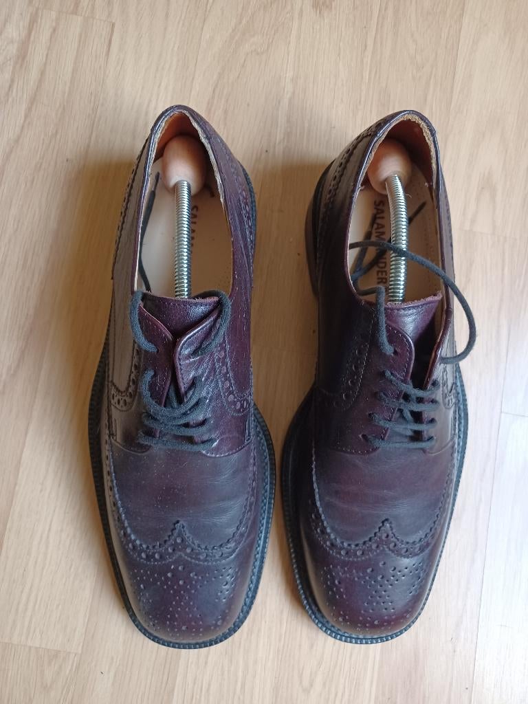 Herenschoenen Salamander maat 10 1/2, Ophalen of Verzenden, Gedragen