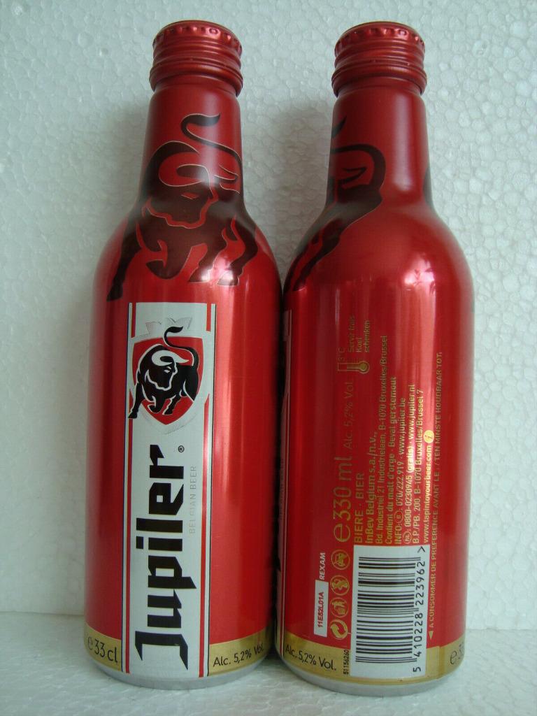 Bouteille de bière belge JUPILER en aluminium, Collections, Enlèvement ou Envoi, Jupiler