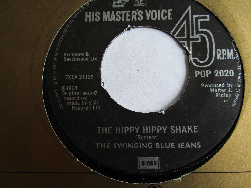 Swinging blue jeans : Hippy hippy shake & You're no good., Enlèvement ou Envoi, Comme neuf, Pop