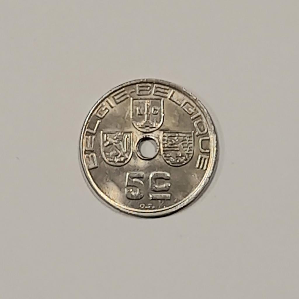 België 5 centiem 1939 VL FR     (849), Postzegels en Munten, Ophalen of Verzenden, Losse munt