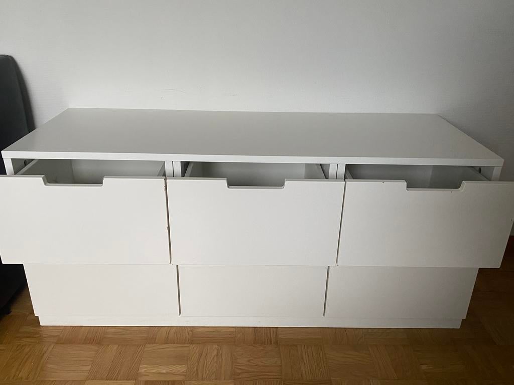 Commode Ikea NORDLI 6 tiroirs, Maison & Meubles, Armoires | Commodes, Comme neuf, Enlèvement