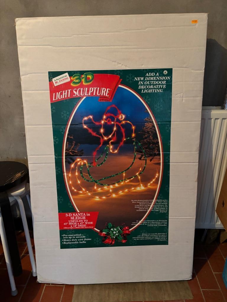 Kerstman licht sculptuur, Ophalen, Zo goed als nieuw