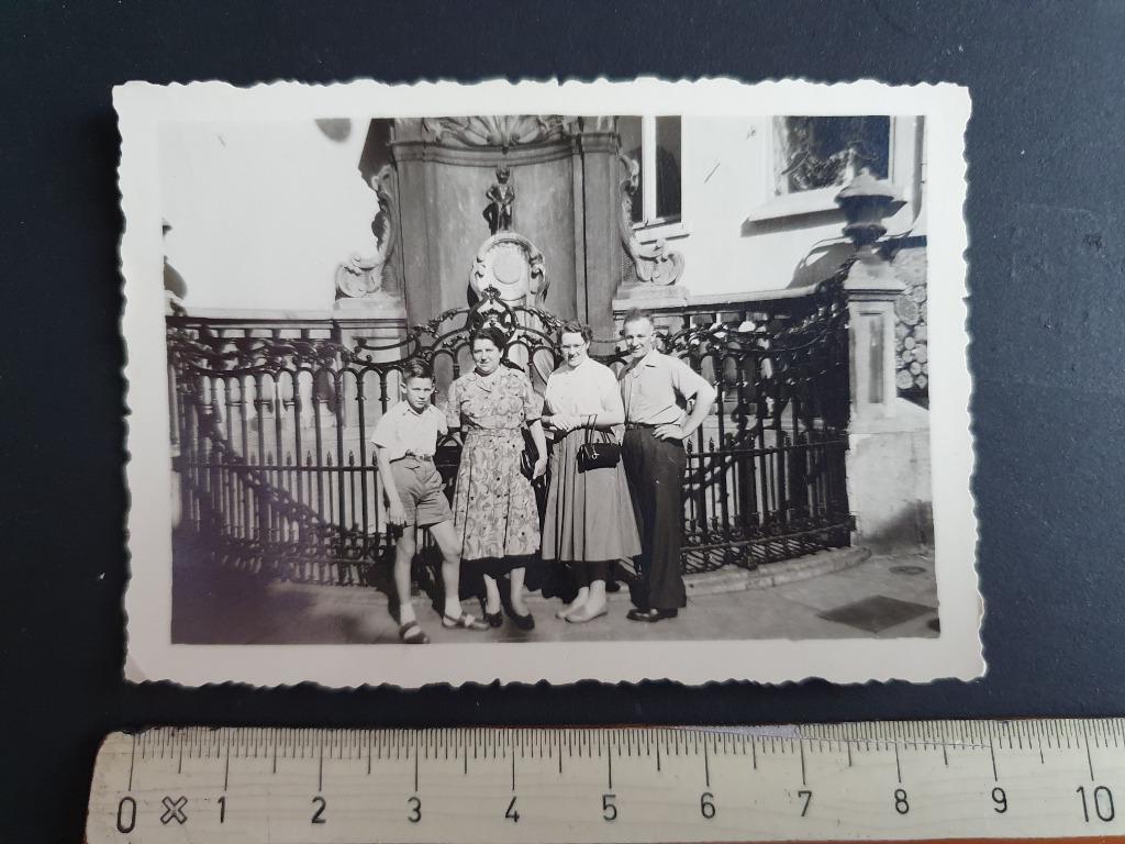 Foto Photo Manneke Pis Brussel Bruxelles, Foto, Ophalen of Verzenden, Zo goed als nieuw, 1940 tot 1960