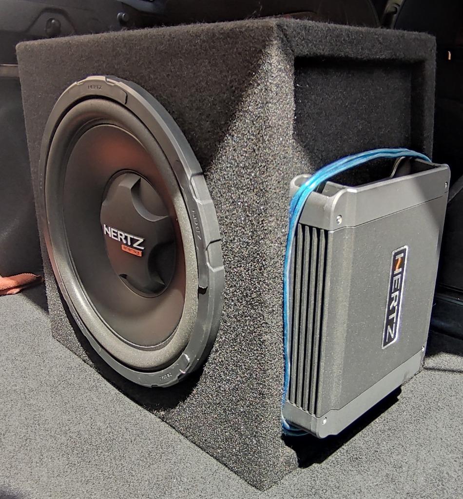 Hertz Subwoofer (ES300) & Versterker (HCP2), in subkist 30cm, Enlèvement, Utilisé