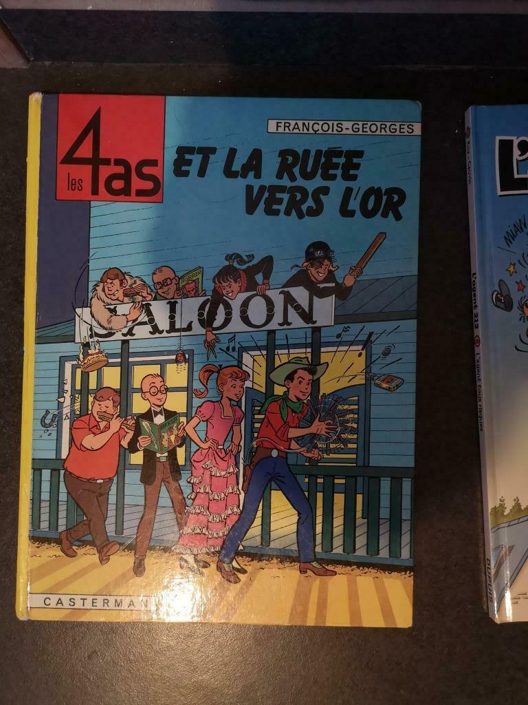 De 4 azen en de goudkoorts, Boeken, Stripverhalen, Gelezen, Eén stripboek, Ophalen of Verzenden
